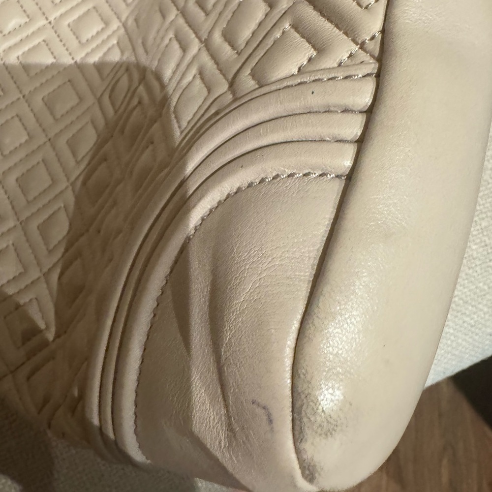 Tory Burch Fleming in pale pink leather - Picture 5 of 7